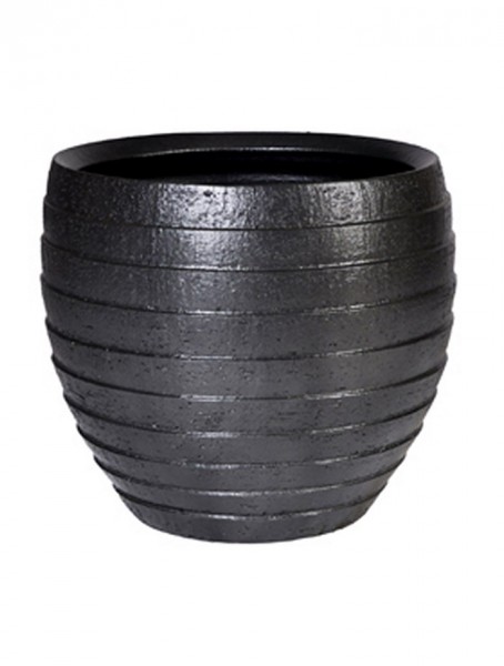Amora ridgy | Keramikkübel anthracite | Höhe 45cm