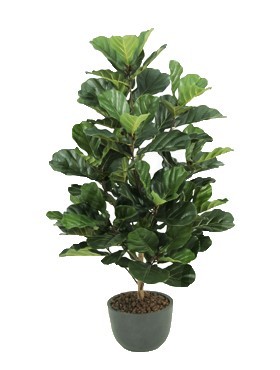 Ficus lyrata Busch 130 cm - Kunstpflanze