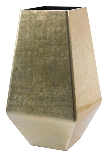 Square-Champagne-Kunststoff-Pflanzvase