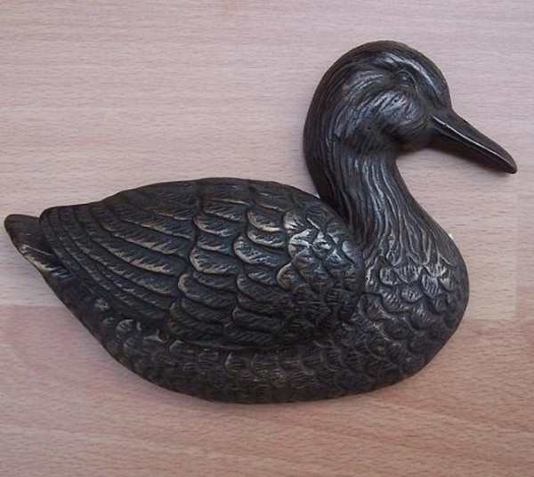 Türklopfer Ente aus Bronze