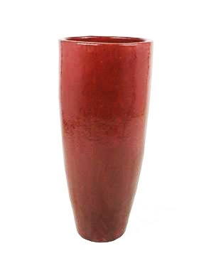Oxblood Red Elegant l Keramik Pflanzvase 90 cm